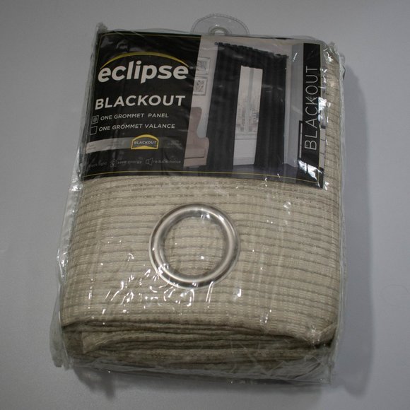 Eclipse Trevi Polyester Blackout Thermal Lined Single Curtain Panel - Picture 4 of 7